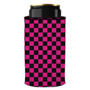 Pink Checkerboard Stubby Cooler 2-Pack - Standard