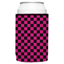 Pink Checkerboard Stubby Cooler - Standard
