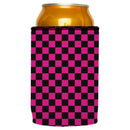 Pink Checkerboard Stubby Cooler - Standard
