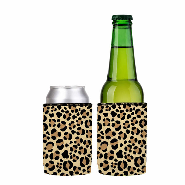 Leopard Print Stubby Cooler 2-Pack - Standard