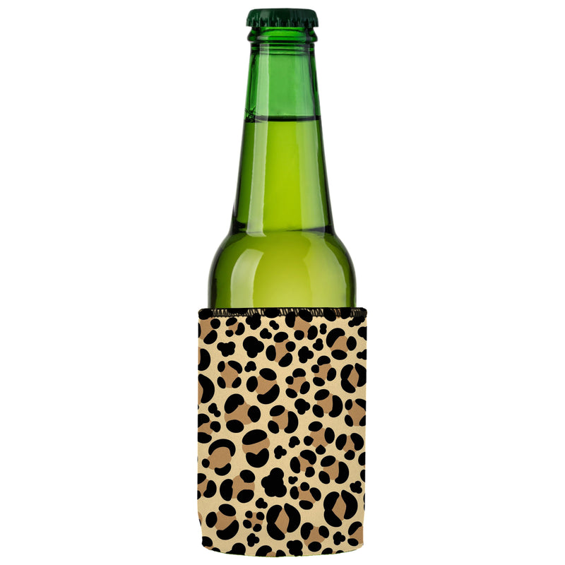 Leopard Print Stubby Cooler 2-Pack - Standard