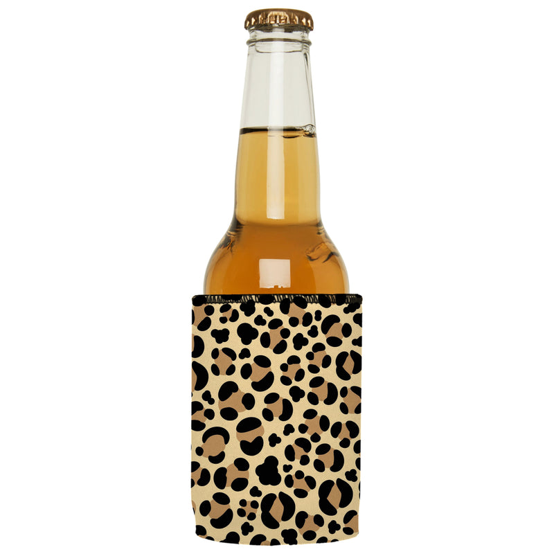 Leopard Print Stubby Cooler - Standard
