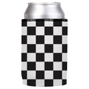 Small Checkerboard Stubby Cooler - Standard
