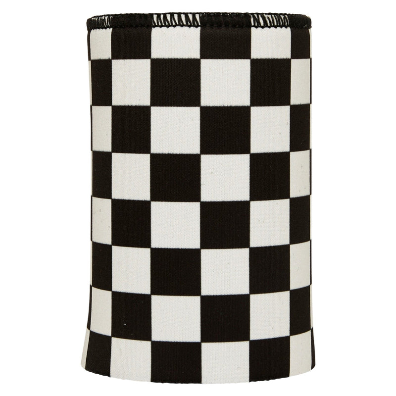 Small Checkerboard Stubby Cooler - Standard