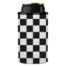 Small Checkerboard Stubby Cooler - Standard