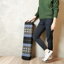 80cm Long Bolster Yoga Block/Prop Natural Kapok Filled BlueEle