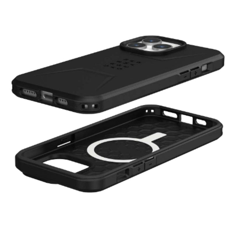 UAG Civilian Magsafe Back Case for iPhone 15 Pro - Black