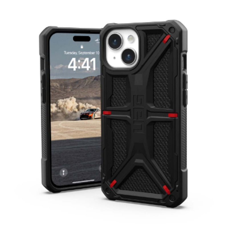 UAG Monarch Kevlar Back Case for iPhone 15 - Black