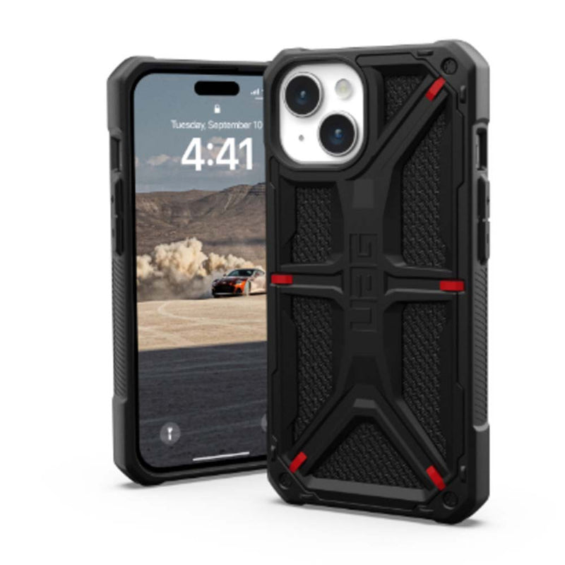 UAG Monarch Kevlar Back Case for iPhone 15 Plus - Black