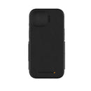 EFM Monaco E-leather Wallet Case Armour With D3O Plus Suits Iphone 15 (6.1") - Black/Space Grey