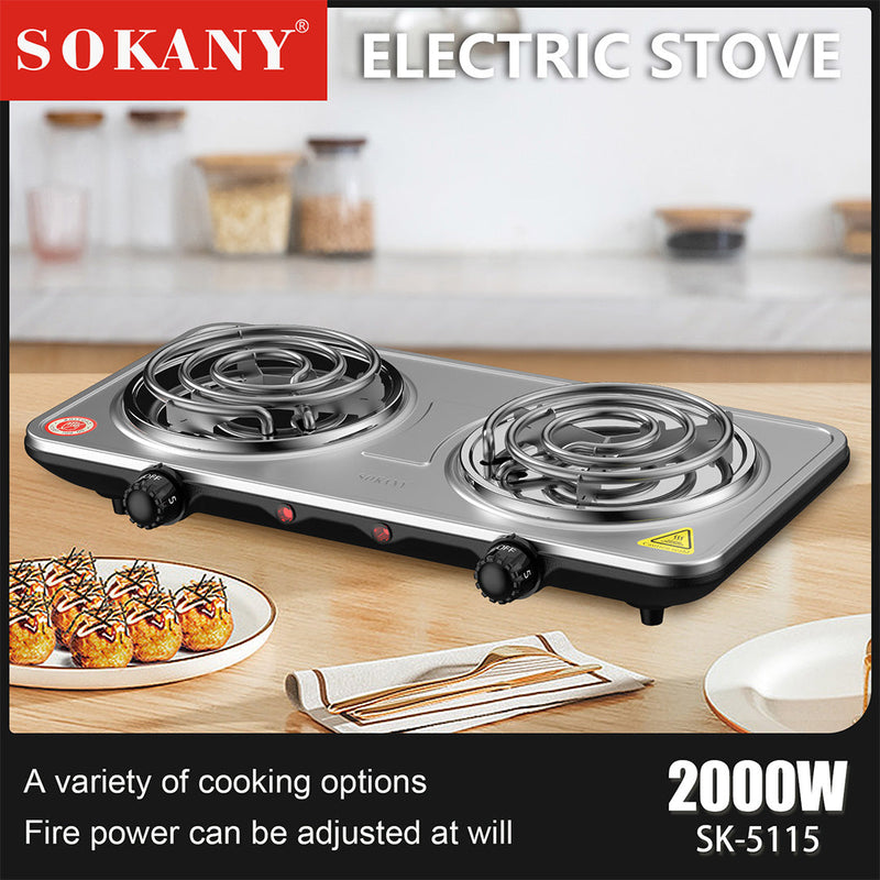 SOKANY  Multifunctional Electric Stove Dual Burner