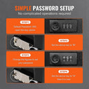 48-Key Cabinet Key Safe with Combination Lock & Keys – Wall Mounted Storage