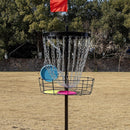 Disc Golf Basket 24 Chain Portable Target with 6 Discs Set