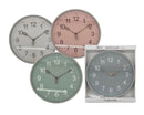 Bulk 10 12" Plastic Wall Clock With Leaf Style Arm 4 Asst 30*30*3.8