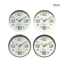 Bulk 12 Plastic Round Wall Clock 20cm 4 Asst