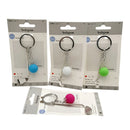 Bulk 24 Metal set2 Golf Keyring 4 Asst