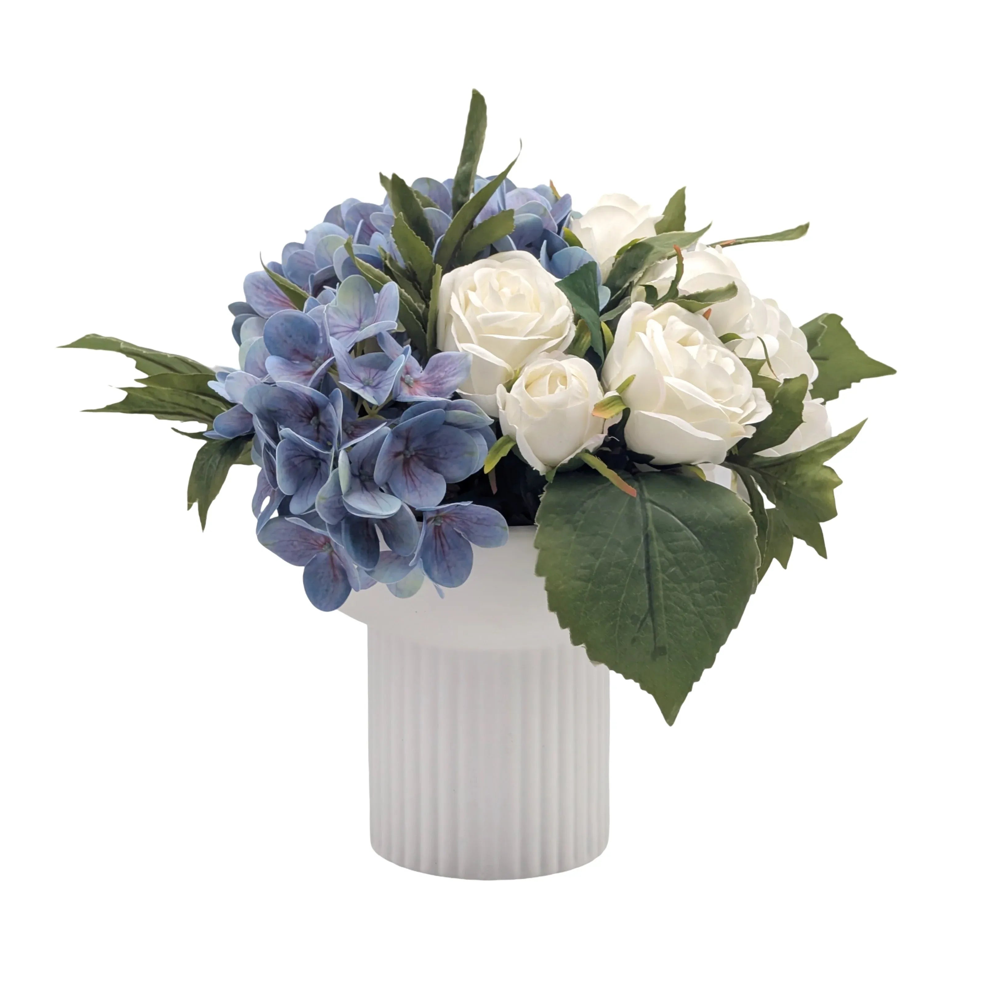 Real Touch Hydrangea Arrangement In Ceramic Vase 31x30.5cmh