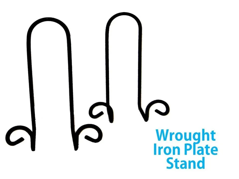 Bulk 24 Black Metal Plate Holder Free Standing 20cm