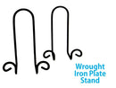 Bulk 24 Black Metal Plate Holder Free Standing 20cm