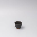 Sake and Tea Cup 6cm Black Matte Flared Glaze