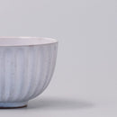 Tea Cup Ridged 150ml Speckled White