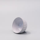 Tea Cup Ridged 150ml Speckled White