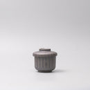 Cup Chawanmushi 170ml Matt Black Stripe Glaze
