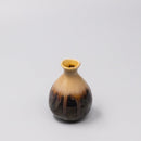Sake Jug 180ml Black Gloss Sunflower Drip Glaze