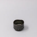 Sake Cup Moss Black Glaze
