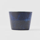 Soba Cup 175ml Ridged Indigo Blue Glaze
