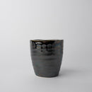 Sushi Mug 325ml Metallic Black Drip Glaze