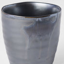 Sushi Mug 325ml Metallic Black Drip Glaze