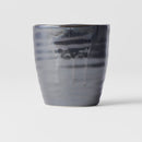 Sushi Mug 325ml Metallic Black Drip Glaze
