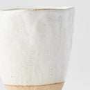 Lopsided Mug 275ml White & Bisque Glaze