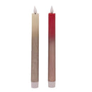 bulk 24 Led Gold Splash Taper Candle Asst 25cm