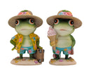 Bulk 4 Polyresin Holiday Frog Decor 2 Asst
