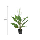 Artificial Flowering White Peace Lily / Calla Lily 95cm
