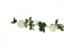Flowering White Artificial Rose Garland 190cm