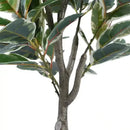 Artificial Bushy Variegated Ficus Tree (Rubber Tree) 120cm