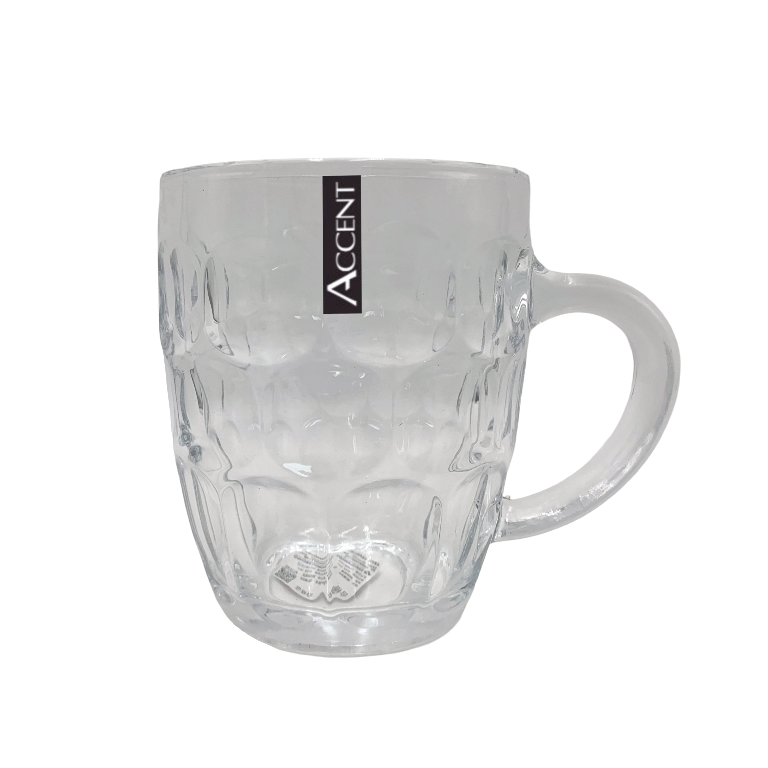 bulk 24 Glass Dimple Beer Mug 560ml 12cm
