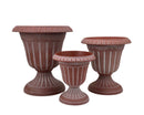 Bulk 12 Fluted Urn Planter W Base 33.5tdx24bdx37hcm