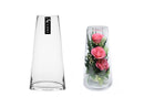 bulk 12 Glass Tapered Vase Flower 25cm