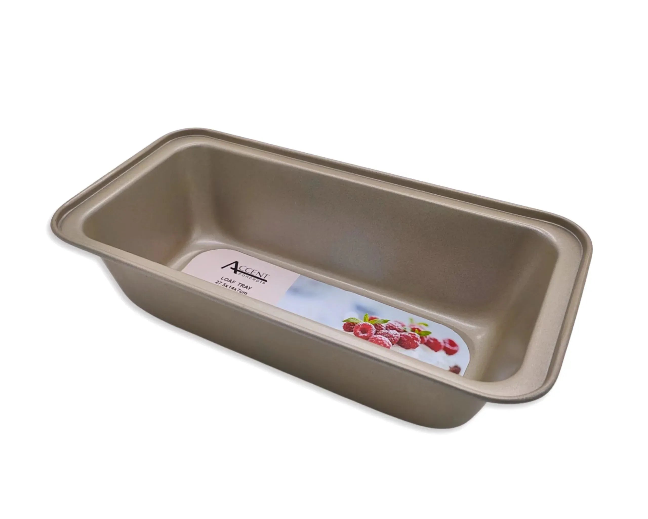 Bulk 12 Champagne Gold Loaf Baking Tray 27.5x14x7cm