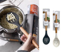 Bulk 24 Accent Silicone Slotted Spoon 32x7cm 2 Asst