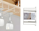 Bulk 12 Under Cabinet Wine Glasses Holder 35.5x25.5x7.5cm
