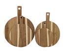 Bulk 6 Wooden Serving Board Round 60x45x1.5cm