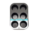 Bulk 12 6 Cup Muffin Tray 26.5x17.5x3cm