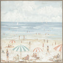 Summer Beach Hand Painted Wallart 100x100cm
