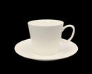 Bulk 24 White Fine Bone China Expresso Cup & Saucer 100ml