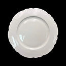 Bulk 24 White Bone China Scalloped Plate 27.5cm 11inch